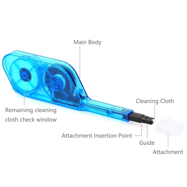 Alt view image 2 of 5 - KELUSHI Fiber Optic Cleaning Tool for MPO and MTP Connectors MPO One Click Cleaner, 500 Cycles Cleaning Connector Equipment