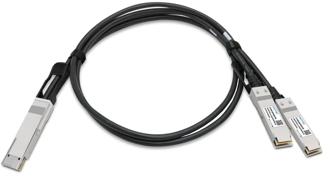Main image of 400GBASE-CU DAC Cable 28AWG, 2m(6.56ft) QSFP-DD to 2 * 200G QSFP56 Breakout Passive Direct Attach Cable Compatible for Mellanox Switch, Router, Network Device