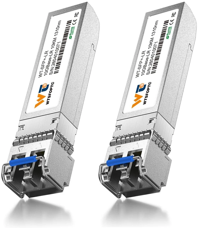 Main image of 2 Pack 10G LR SFP+ Module, 10GBase-LR Single Mode Transceiver up to 10km