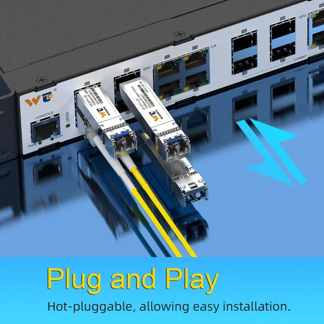 Alt view image 4 of 5 - 2 Pack 10G LR SFP+ Module, 10GBase-LR Single Mode Transceiver up to 10km
