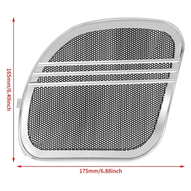 Alt view image 5 of 5 - HDBUBALUS Tri-Line Speaker Grills Cover Fit for Road Glide 2015-2025