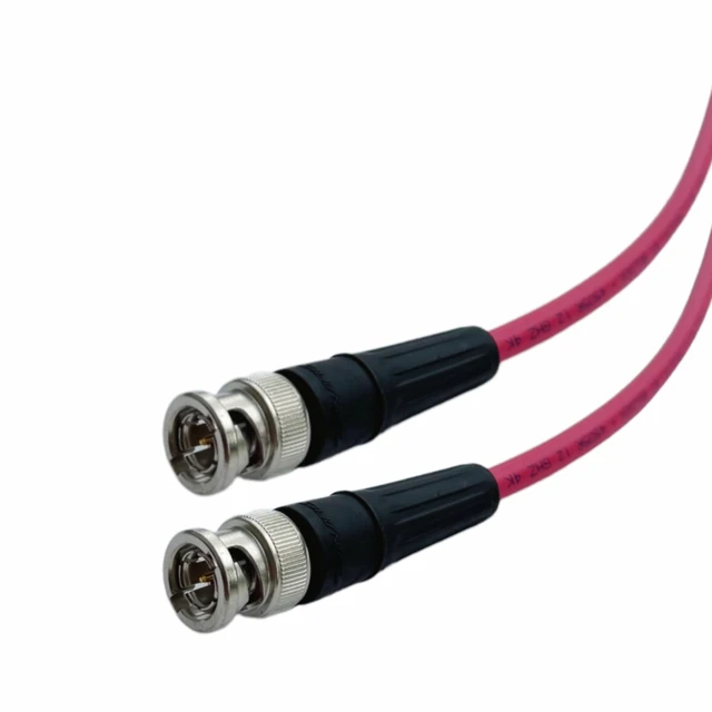 Alt view image 2 of 5 - AV-Cables 12G 4K UHD SDI BNC RG59 Cable - Belden 4505R - Red (3ft)