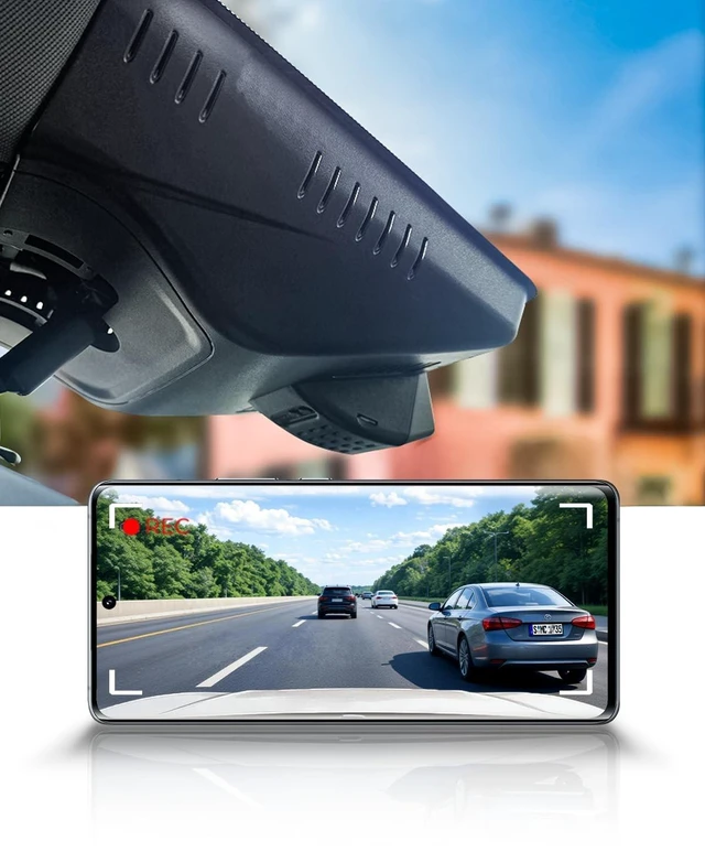 Main image of Fitcamx 4K Dash Cam Suitable for Cadillac Optiq 2025-2026 & Optiq-V with Auto-Dimming (HD2-1211), Integrated OEM Look, 2160P UHD Video, WiFi & APP, Loop Recording, G-Sensor, Plug & Play, 64GB Card