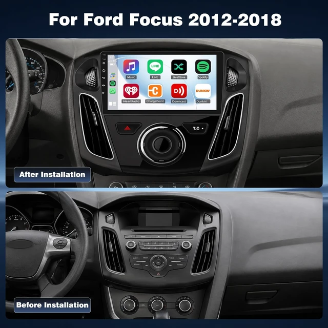 Alt view image 2 of 5 - 4+64G Android Car Radio for Ford Focus 2012 2013 2014 2015 2016 2017 2018