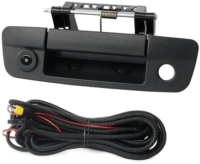 Main image of Tailgate Handle Backup Camera Compatible with 2009-2017 Dodge Ram 1500 2500 3500, Tailgate Latch Door Handle Rear View Waterproof HD Reverse Camera RCA Connector Replaces# 68044906AB,68044904AG
