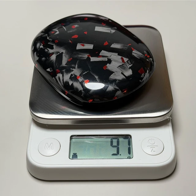 Alt view image 5 of 5 - Fiberri Forged Carbon Fiber Case for AirPods Max 2 & 1, Glossy Black/Red