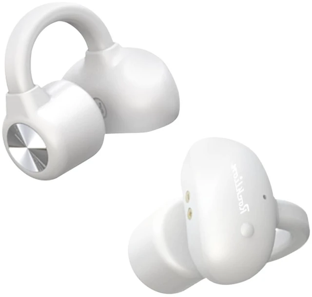 Main image of Dulailt True Bone Conduction Headphones Open Ear Bluetooth 5.3 Wireless 30H Playtime IPX4 Waterproof Clip-On Sports Headphones for Running Cycling Gym Workouts (White)