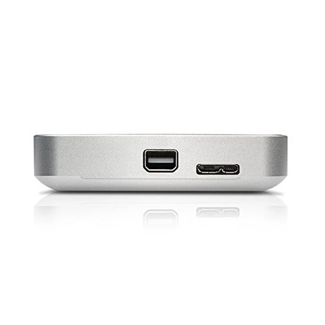 Alt view image 2 of 3 - G-Technology 1TB G-DRIVE mobile with Thunderbolt and USB 3.0 Portable External Hard Drive, Silver - 0G03040-1