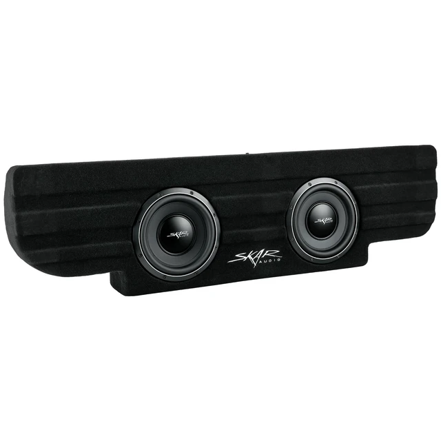 Alt view image 2 of 5 - Skar Audio Dual 10" Loaded VS Series Subwoofer Enclosure Compatible with 2001-2006 Chevy Silverado/GMC Sierra 1500 Non-HD Crew Cab Trucks