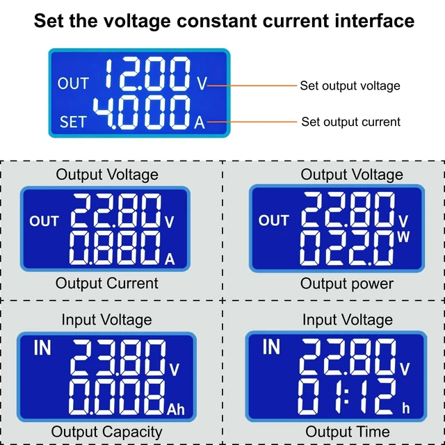 Alt view image 3 of 5 - DC DC Buck Boost Power Converter CC CV 0.6-36V 5A 5V 6V 12V 24V Power Module Adjustable Voltage Regulated Laboratory Power Supply (2pcs)