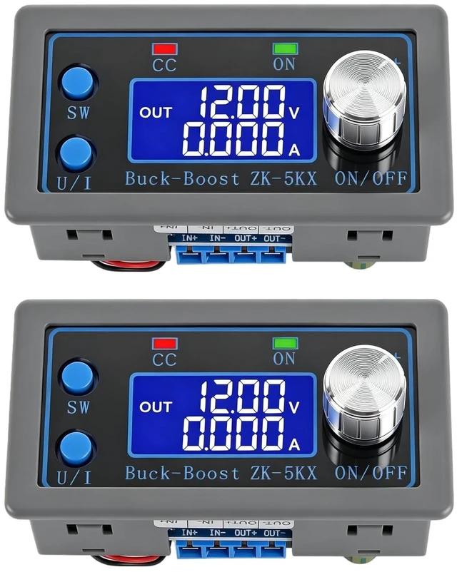Main image of DC DC Buck Boost Power Converter CC CV 0.6-36V 5A 5V 6V 12V 24V Power Module Adjustable Voltage Regulated Laboratory Power Supply (2pcs)