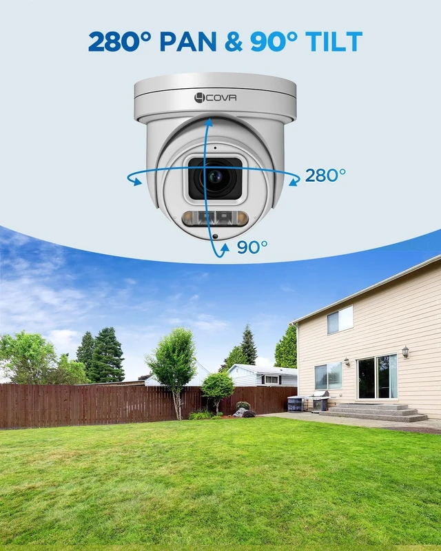 Alt view image 2 of 5 - Forcovr 4COVR 4K PTZ Security Camera Mini, UHD PoE Outdoor IP67, LY608F8MA