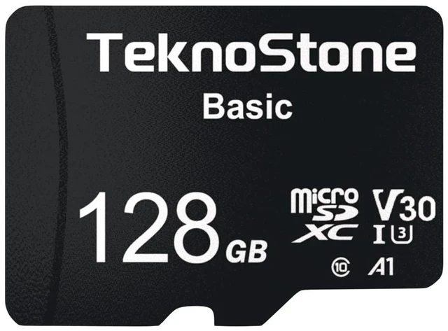 Main image of TEKNOSTONE 128GB Basic MicroSDXC TF Memory Card with Adapter 1 Pack