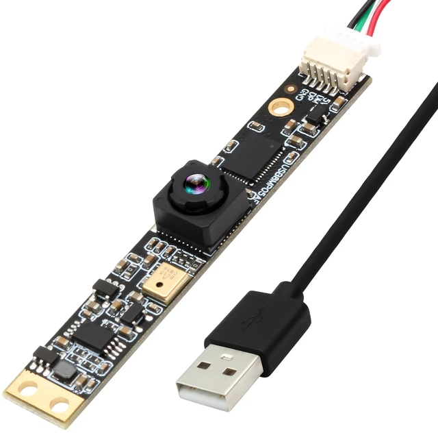 Main image of IFWATER 8MP 2448P USB Camera Module with Microphone, 30fps HFOV 105 Wide Angle Lens,Plug and Play for Windows, Mac OS, Raspberry Pi, Linux, 3D Printer,Laser Engraver,Machine Vision