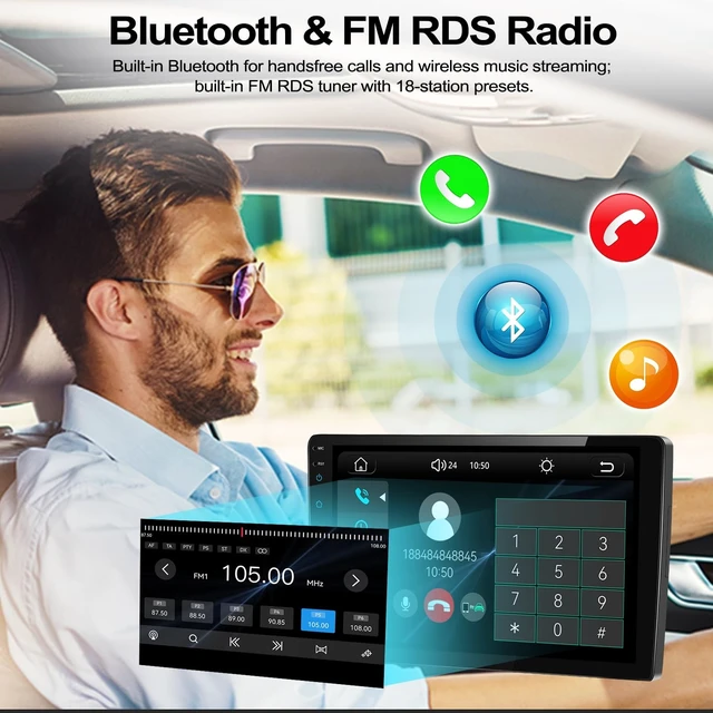 Alt view image 4 of 5 - Car Radio for Ford Explorer 2006-2010, Wireless Apple CarPlay Android Auto