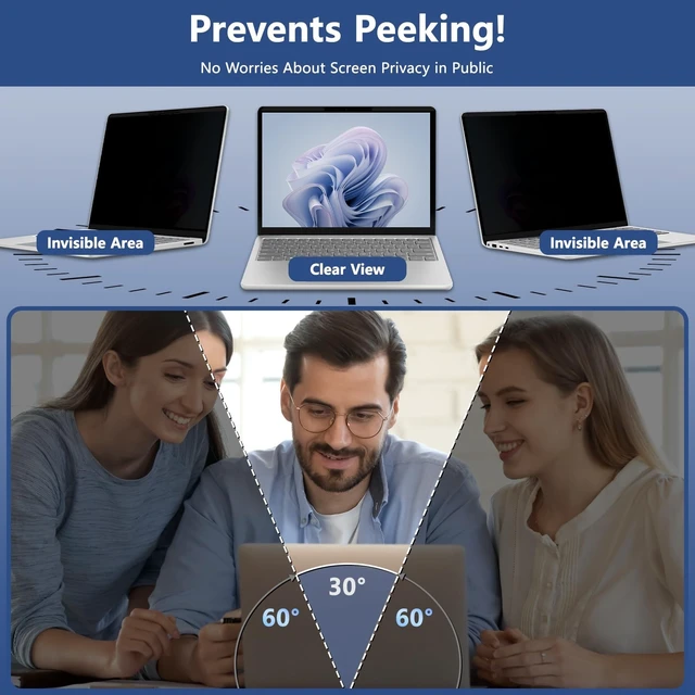 Alt view image 2 of 5 - KiimLaa Magnetic Privacy Screen for 13.5 Inch Surface Laptop 6/5/4/3/2/1