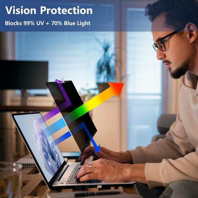 Alt view image 3 of 5 - KiimLaa Magnetic Privacy Screen for 13.5 Inch Surface Laptop 6/5/4/3/2/1