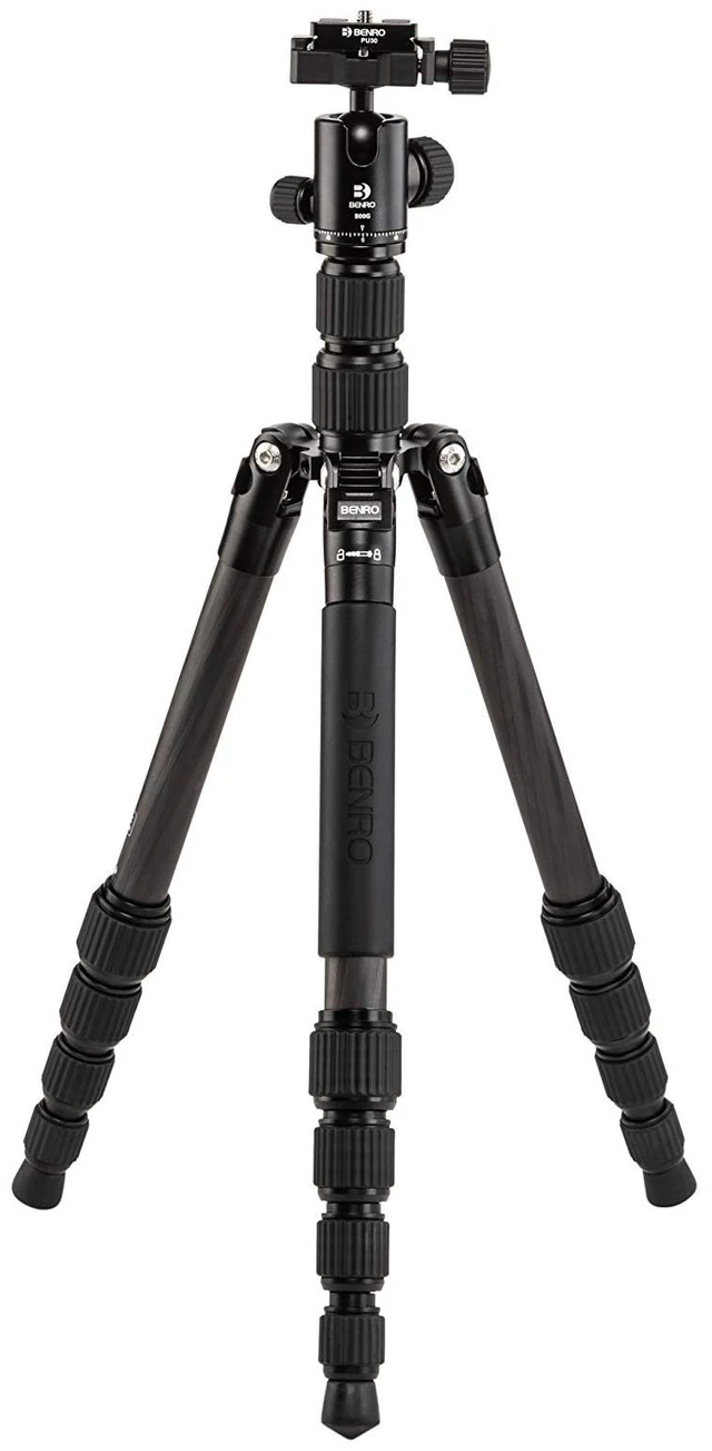 Main image of Benro Tripster Travel Carbon Fiber Tripod/Monopod, 0 Series, Triple Action Ball Head, Twist Lock Legs, 54.7 Maximum Height, 13 lb. Capacity- Carbon (FTR09CB00GBLK)