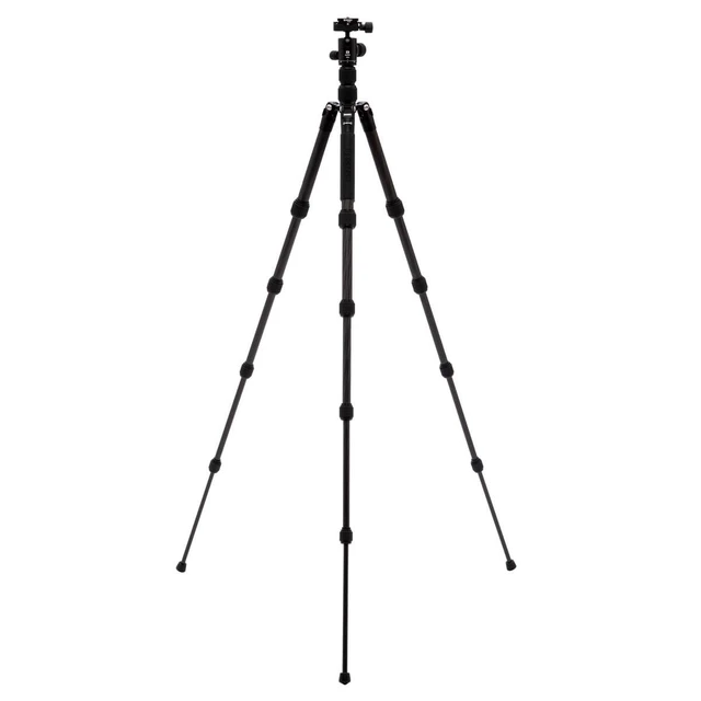 Alt view image 4 of 5 - Benro Tripster Travel Carbon Fiber Tripod/Monopod, 0 Series, Triple Action Ball Head, Twist Lock Legs, 54.7 Maximum Height, 13 lb. Capacity- Carbon (FTR09CB00GBLK)