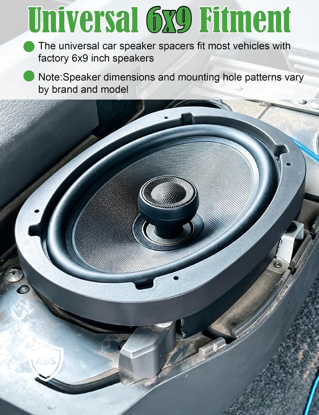 Alt view image 5 of 5 - 2Pair 6X9 Plastic Car Speaker Spacer Adapter with Screw & Cross Wrench
