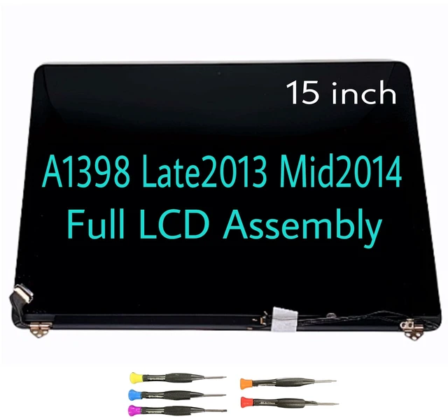 Main image of Fotisangea 661-8310 Replacement Retina LCD Screen for MacBook Pro 15" A1398 Late 2013 Mid 2014 Year LCD Display Full Assembly ME293 ME294 MGXA2 MGXC2