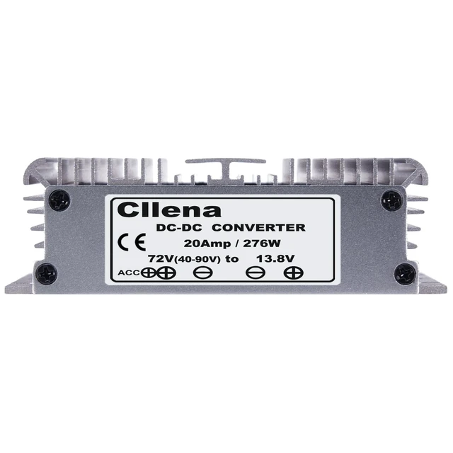 Alt view image 4 of 5 - Cllena DC 40V-90V to 13.8V Converter Voltage Regulator Reducer 48V 60V 72V Step Down to 13.8V 20A 276W Converter Waterproof Buck Transformer Power Supply for Golf Cart Club Car LED Light
