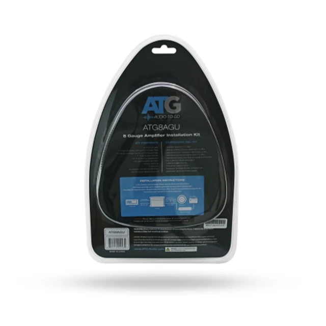 Alt view image 2 of 2 - ATG Audio 8 Gauge Soft-Touch Amplifier Wiring Kit with AGU Fuseholder - ATG8AGU