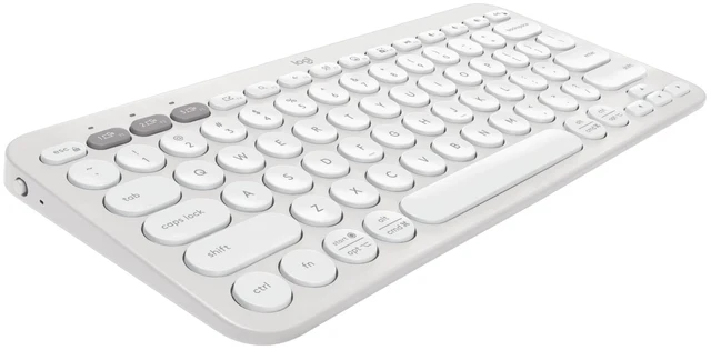 Main image of Logitech Pebble Keys 2 K380s Wireless Bluetooth Keyboard - Tonal White