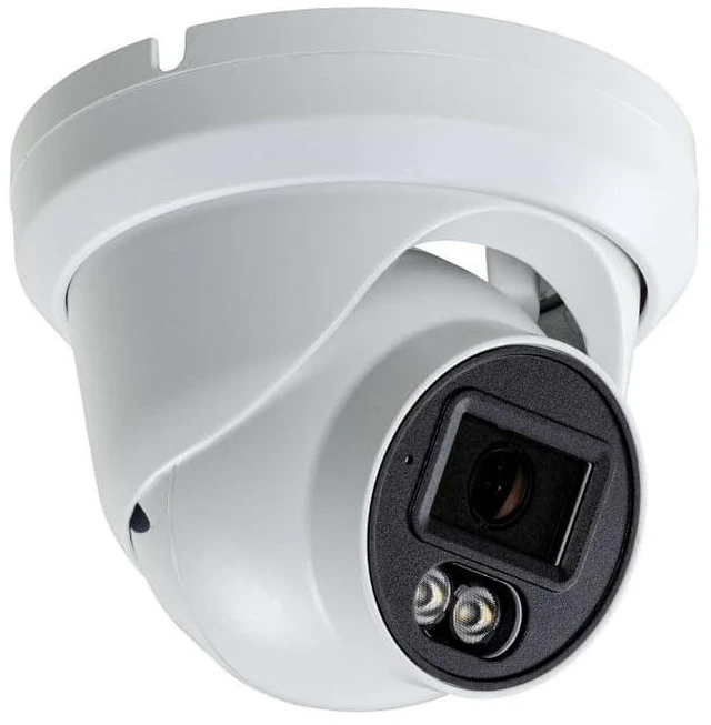 Main image of LEDVON Eyemax D Standard Series 5MP Full Color Turret Dome IP Network Camera, 2.8mm Wide Lens, POE, Mic, Plug & Play Magic NVRs and Eyemax NVR