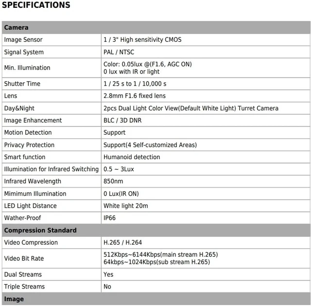 Alt view image 4 of 5 - LEDVON Eyemax D Standard Series 5MP Full Color Turret Dome IP Network Camera, 2.8mm Wide Lens, POE, Mic, Plug & Play Magic NVRs and Eyemax NVR
