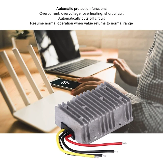 Alt view image 2 of 5 - DC-DC Converter Step-Down Power Supply 72V to 24V 20A 480W High Efficiency Voltage Regulator for Solar RV Marine Applications