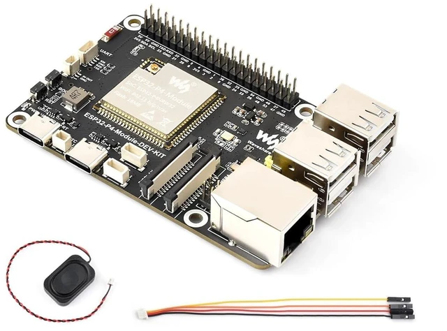 Main image of ESP32-P4-Module-Dev-Kit Based on ESP32-P4 and ESP32-C6, Supports Wi-Fi 6 and Bluetooth 5, with MIPI-CSI/DSI, Ethernet, PoE Module Header, USB 2.0 OTG, SDIO 3.0 TF Card Slot, Microphone, etc.