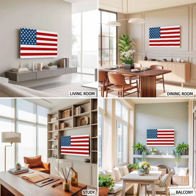 Alt view image 5 of 5 - American Flag TV Cover Indoor Elastic TVs Screen Protector, USA Flag Monitor Covers Inside Dust Proof Slipcover, Blue Star Red Striped 75 Inch TV Cover for Flat or Curved TVs