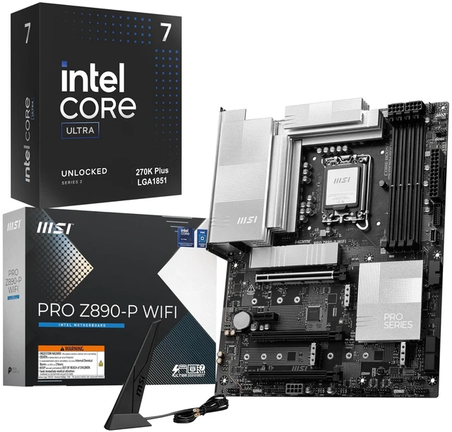 Main image of Micro Center Bundle Intel Core Ultra7 270K Plus CPU MSI Motherboard Combo