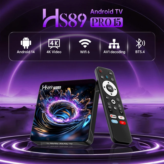 Alt view image 2 of 5 - Android TV Box 14.0, 4GB RAM 32GB ROM RK3539 Quad-Core, Dual WiFi 6, 4K