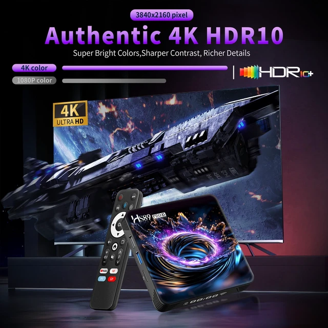 Alt view image 5 of 5 - Android TV Box 14.0, 4GB RAM 32GB ROM RK3539 Quad-Core, Dual WiFi 6, 4K