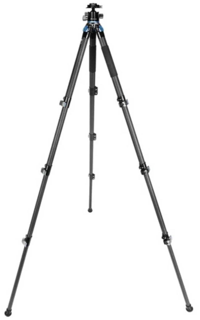 Alt view image 3 of 3 - Sirui L-324F Carbon Fiber Tripod with VH-10 Fluid Video Head, Load Capacity 13.2lbs