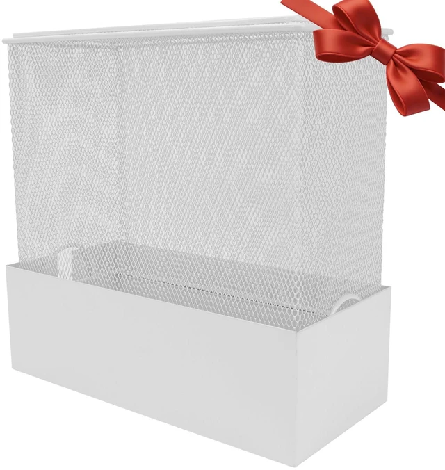 Main image of YINIMI Faraday Cage for WiFi Router, EMF Blocker for WiFi Router, Blocks 90% EMF and 5G Radiation, Compatible with Most Large Routers, White, 12" L x 5.5" W x 12" H