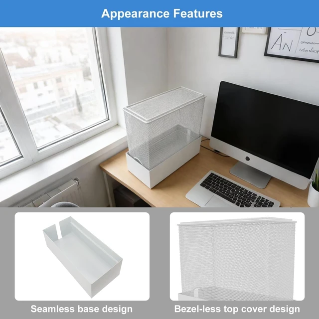 Alt view image 3 of 5 - YINIMI Faraday Cage for WiFi Router, EMF Blocker for WiFi Router, Blocks 90% EMF and 5G Radiation, Compatible with Most Large Routers, White, 12" L x 5.5" W x 12" H