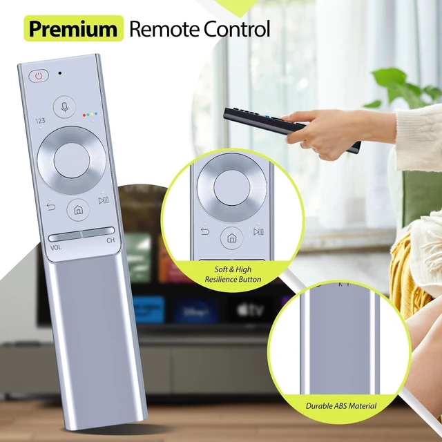 Alt view image 4 of 5 - RYQIF BN59-01270A Replacement Voic Remote Control for Samsung 4K QLED TV BN59-01265A BN59-01291A BN59-01274A QN88Q9FAMFXZA QN75Q9FAMFXZA QN75Q8CAMFXZA QN65Q8CAMFXZA QN55Q8CAMFXZA QN65Q9FAMFXZA