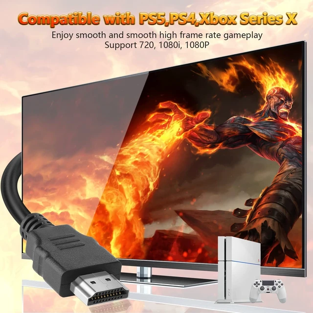 Alt view image 3 of 5 - Spofit HDMI Cable 10 Pack 5ft, 18Gbps High Speed HDMI Braided Cord,1080p@60Hz,Dolby TrueHD,DTS-HD Compatible with Laptop, Monitor, PS3, Xbox One,TV, More