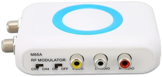 Main image of M65ANTSC RF Modulator, NTSC TV Link Modulator AV to RF Converter, VHF Demodulator Converter with Output Channel Selectable, for CATV System