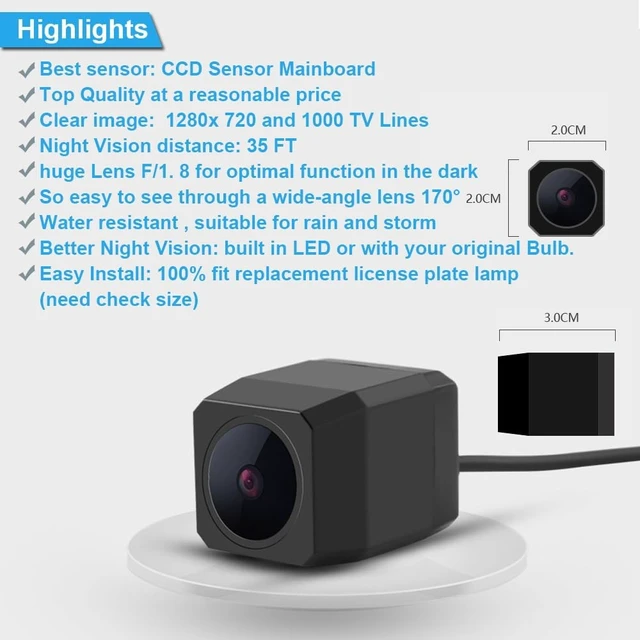 Alt view image 5 of 5 - Car Backup Camera Replacement for MB V ML M GLC GLA GL GLS CLA A C Vito Kasten Tourer W447 W448 114 119 W447 V250 W166 X253 GLC200L X156 GLA200 S205 A180 X166 C117 X117 W176 W205 C202 C250d A180