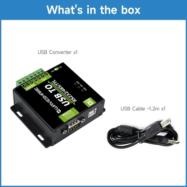 Alt view image 2 of 5 - KLAYERS FT232RNL Industrial-Grade USB to RS232/485/TTL Converter, Isolated Type for Reliable Communication and Data Transfer