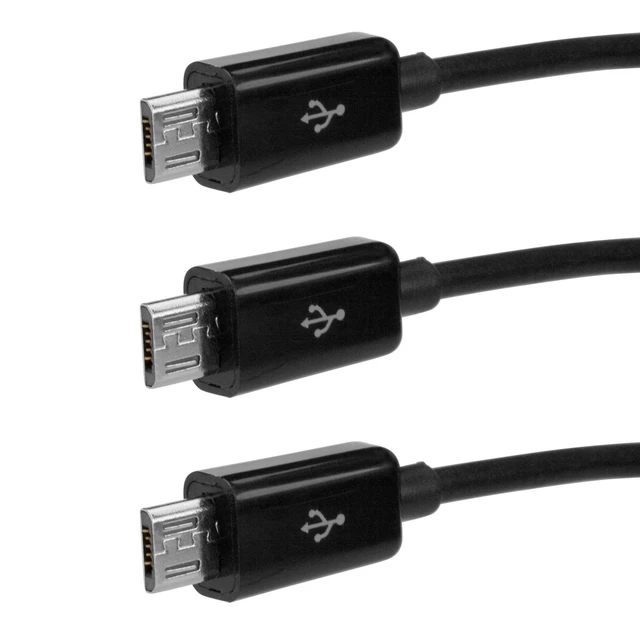 Alt view image 3 of 3 - BoxWave Cable Compatible with VTech KidiBuzz G2 - MultiCharge MicroUSB Cable, Multiple Charging Cable Micro USB Cable - Black