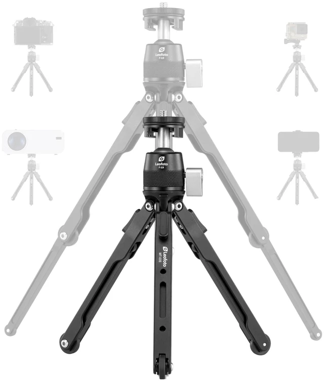 Main image of LEOFOTO 9.84" Aluminum Table Tripod with Ball Head for Camera, 360 Rotation Desktop Tripod with 1/4" Screw for Phone Adaptor/Projector/Sport Camera, Max Load 11lb