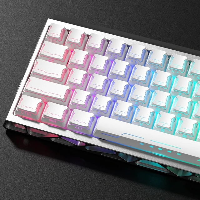 Main image of Womier Double Shot PBT Keycaps Set, Side Print Shine Through Cherry Profile