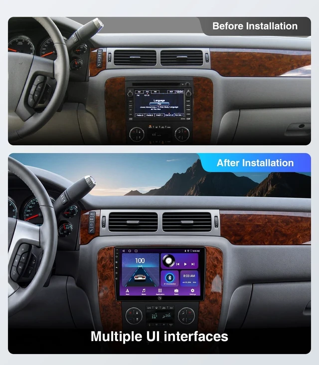 Alt view image 2 of 5 - 4G+64G Car Stereo for Silverado Tahoe Suburban GMC Yukon Sierra 2007-2013