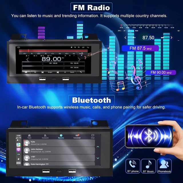 Alt view image 5 of 5 - 64G Upgrade Radio for Chevy S10 Blazer GMC Jimmy S15 1995-1997, GMC Sonoma Chevy S10 Pickup 1994-1997, Isuzu Hombre 1996-1997, 6.86" Touchscreen Stereo Apple Carplay Android Auto GPS Camera 5GWifi