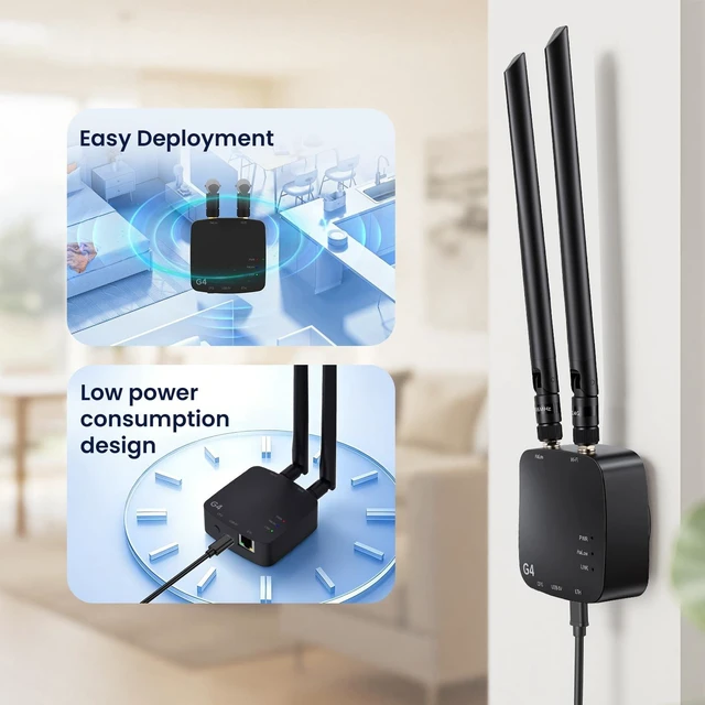 Alt view image 5 of 5 - IoTeikXgo Indoor Wi-Fi HaLow Gateway, ThinkNode G4 WiFi Halo Bridge